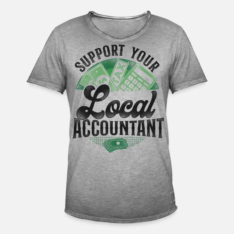 Comptable Comptable Comptable Comptabilité - T-shirt vintage Homme - vintage gris