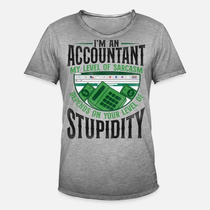 Comptable Comptable Comptable Comptabilité - T-shirt vintage Homme - vintage gris