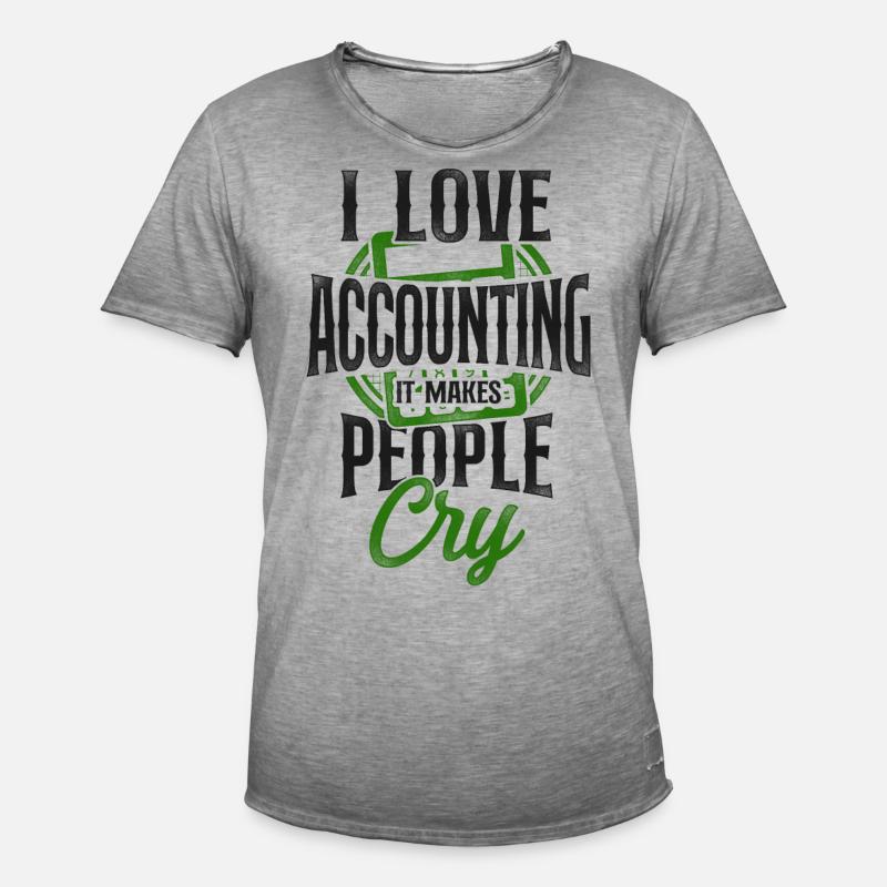 Comptable Comptable Comptable Comptabilité - T-shirt vintage Homme - vintage gris
