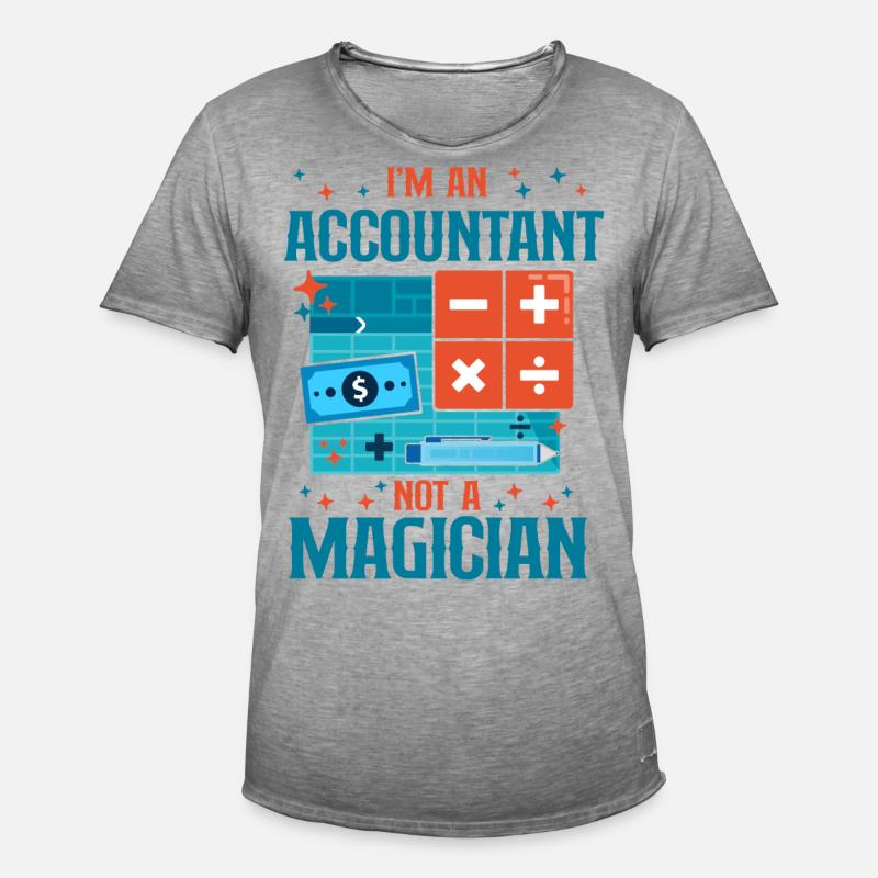 Comptable Comptable Comptable Comptabilité - T-shirt vintage Homme - vintage gris