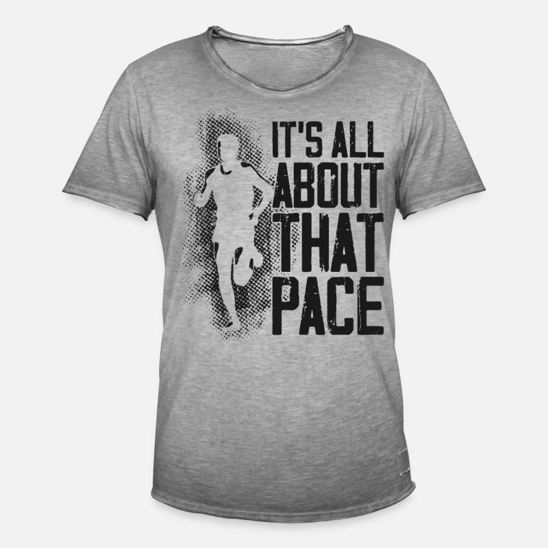 Running Runner Half Marathon - Männer Vintage T-Shirt - Vintage Grau