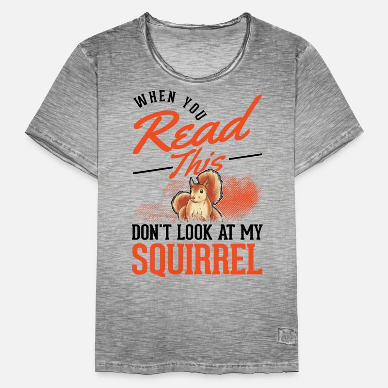 Squirrel Gift Grey Squirrel Men's Vintage T-Shirt