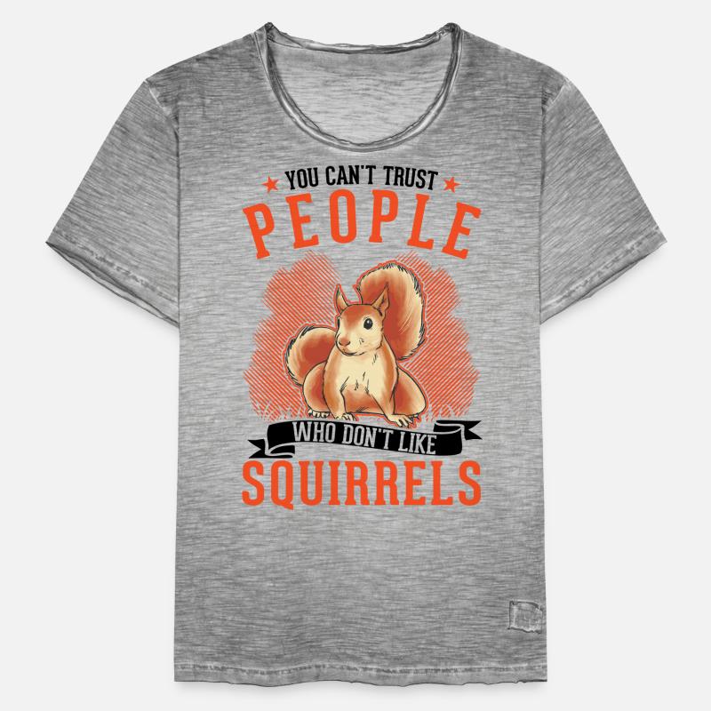 Squirrel Gift Grey Squirrel Men's Vintage T-Shirt