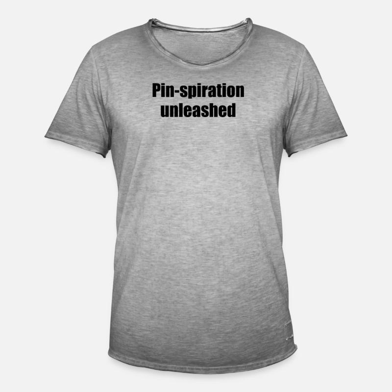Bowling - Pin-spiration unleashed - Männer Vintage T-Shirt - Vintage Grau