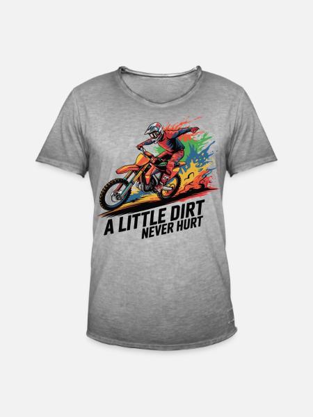 Motocross: Dirty passion - Men's Vintage T-Shirt - vintage grey