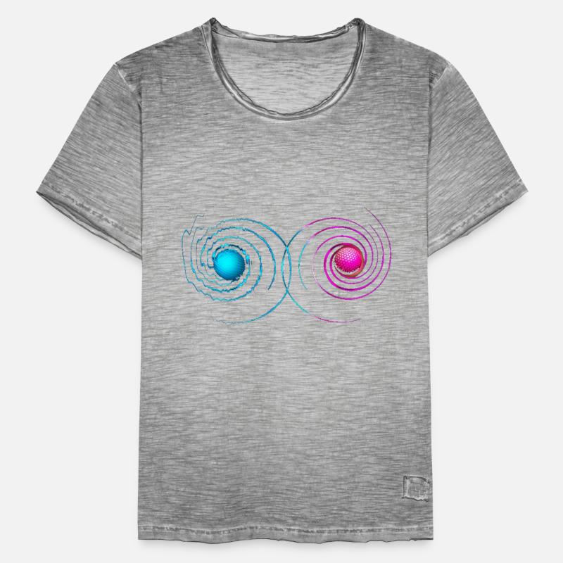 Vibration vibration objects sphere dimension Men's Vintage T-Shirt
