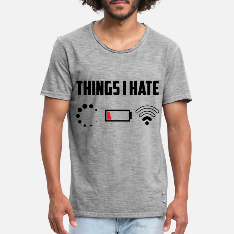 Things I Hate Programmer Coder Coding Developer So Männer Vintage T-Shirt