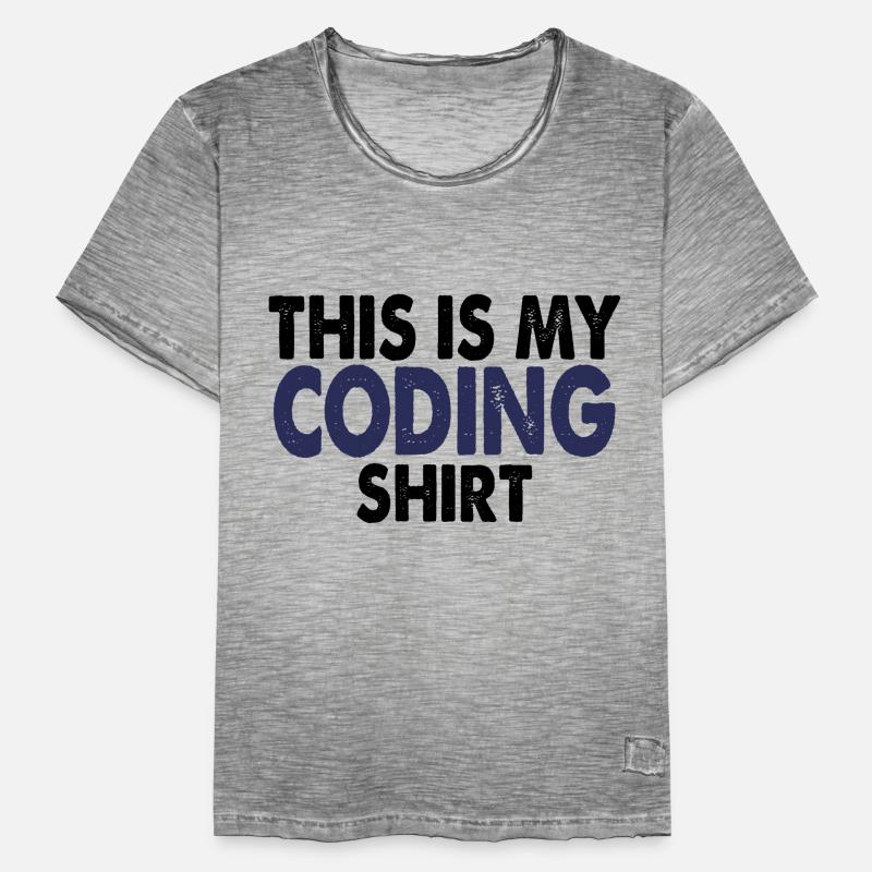 Coding Nerd Computer programmieren Männer Vintage T-Shirt