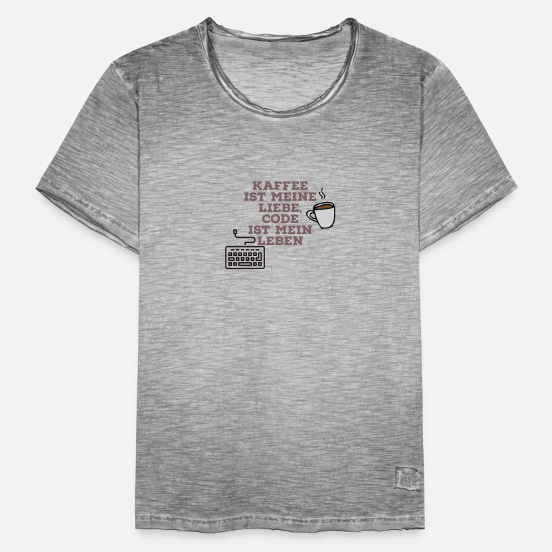 Coding Love Männer Vintage T-Shirt