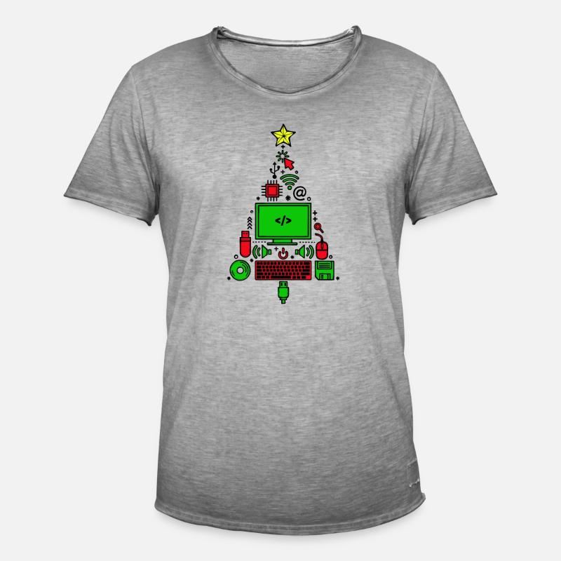 Code Computer Code Debug Skripting Programmierer - Männer Vintage T-Shirt - Vintage Grau