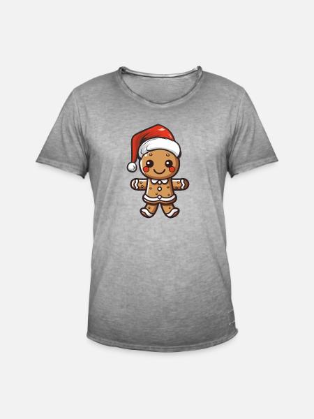 lebkuchenmann - Männer Vintage T-Shirt - Vintage Grau