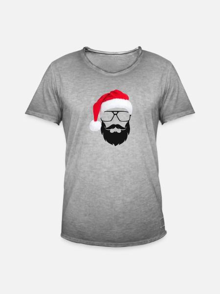 Modern Santa Claus - Men's Vintage T-Shirt - vintage grey