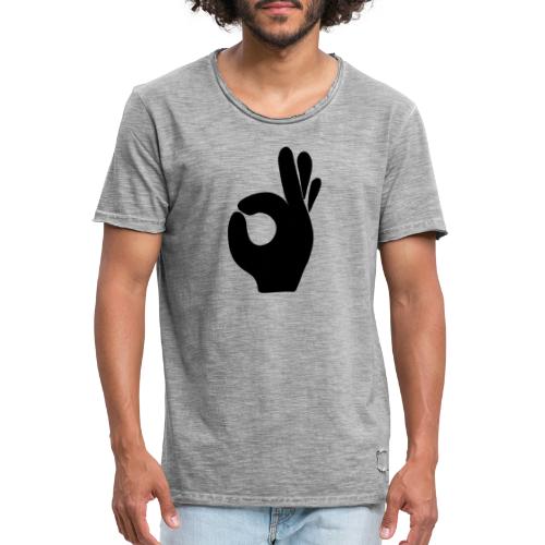 Tasty Hand schwarz - Männer Vintage T-Shirt