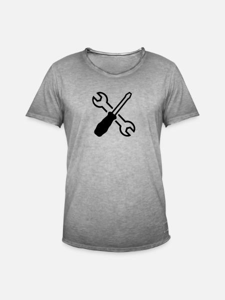 Tools - Men's Vintage T-Shirt - vintage grey