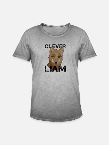 Liam's birthday Liam - Men's Vintage T-Shirt - vintage grey