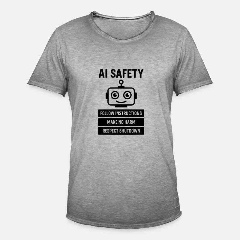 Artificial Intelligence - AI Rules - Men's Vintage T-Shirt - vintage grey