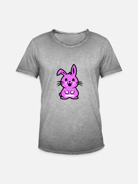 Easter Symbol Bunny - Men's Vintage T-Shirt - vintage grey