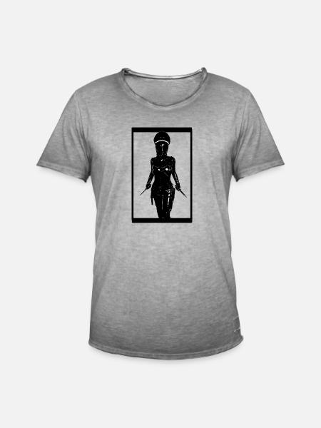 Dead Skin Mask - Männer Vintage T-Shirt - Vintage Grau