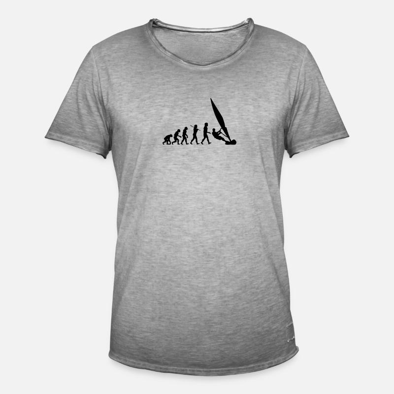 ws01 windsurf evolution - Men's Vintage T-Shirt - vintage grey