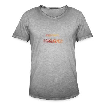 Perfect summer - Men's Vintage T-Shirt - vintage grey - Front - Jose (178cm)