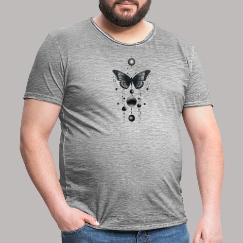 Schmetterling Tattoo - Männer Vintage T-Shirt