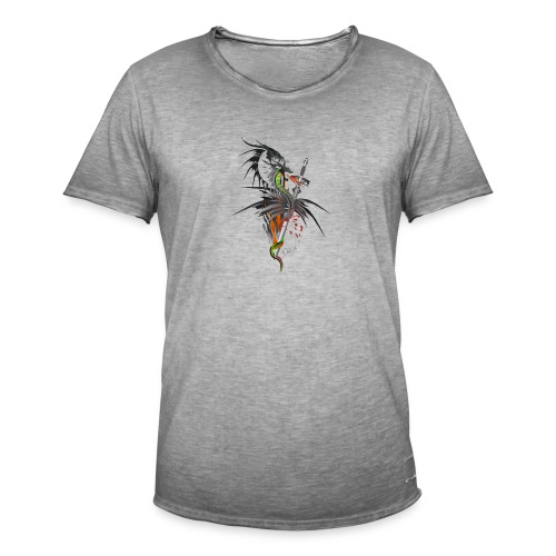 Dragon Sword - Drachenkampf - Männer Vintage T-Shirt