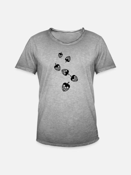 Bier zapfen icon - Männer Vintage T-Shirt - Vintage Grau