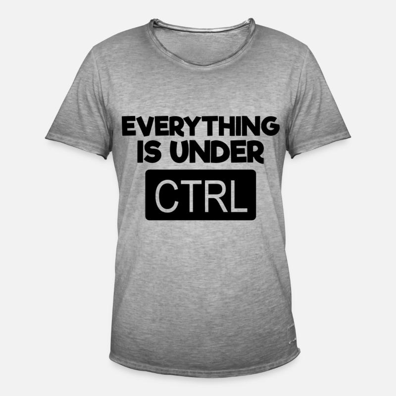 Alles unter STRG - Computer Programmerxhtmlcs - Männer Vintage T-Shirt - Vintage Grau