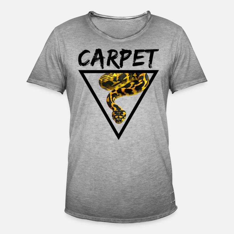 Tapis Python Geometric Snake Owner - T-shirt vintage Homme - vintage gris