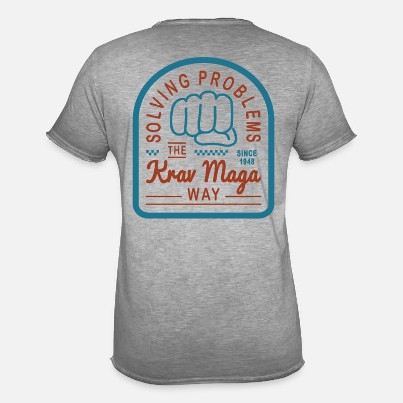 Solving problems the Krav Maga way - Men's Vintage T-Shirt - vintage grey