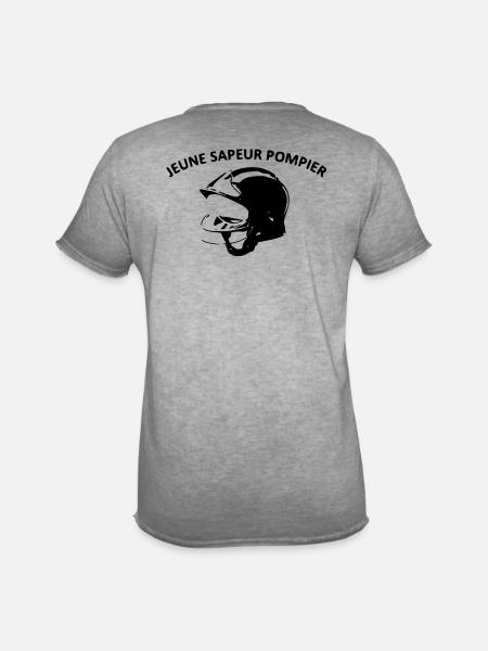 young firefighter - Men's Vintage T-Shirt - vintage grey