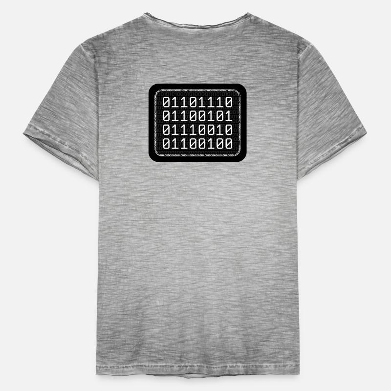 Nerd Binary Männer Vintage T-Shirt