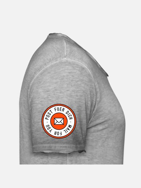 Post fuer dich dreifarbig - Männer Vintage T-Shirt - Vintage Grau