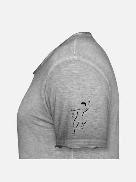 Dancing silhouette - Men's Vintage T-Shirt - vintage grey