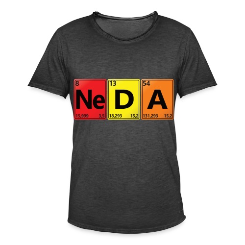 NEDA - Dein Name im Chemie-Look - Männer Vintage T-Shirt