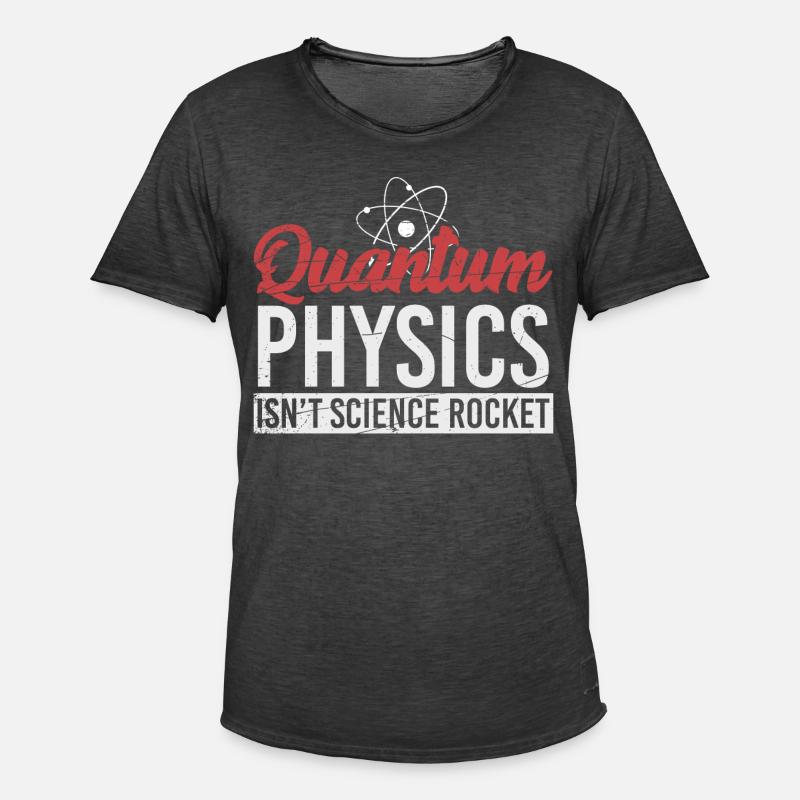 Quantum Physics - Physics - Science - Men's Vintage T-Shirt - washed black