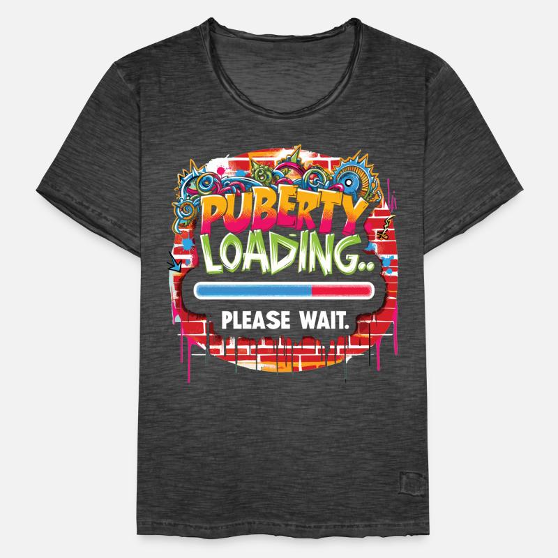 Puberty loading... please wait Men's Vintage T-Shirt