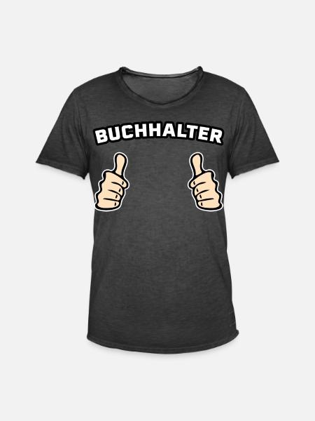 Buchhalter Buchhaltung Geschenkidee - Männer Vintage T-Shirt - Vintage Schwarz