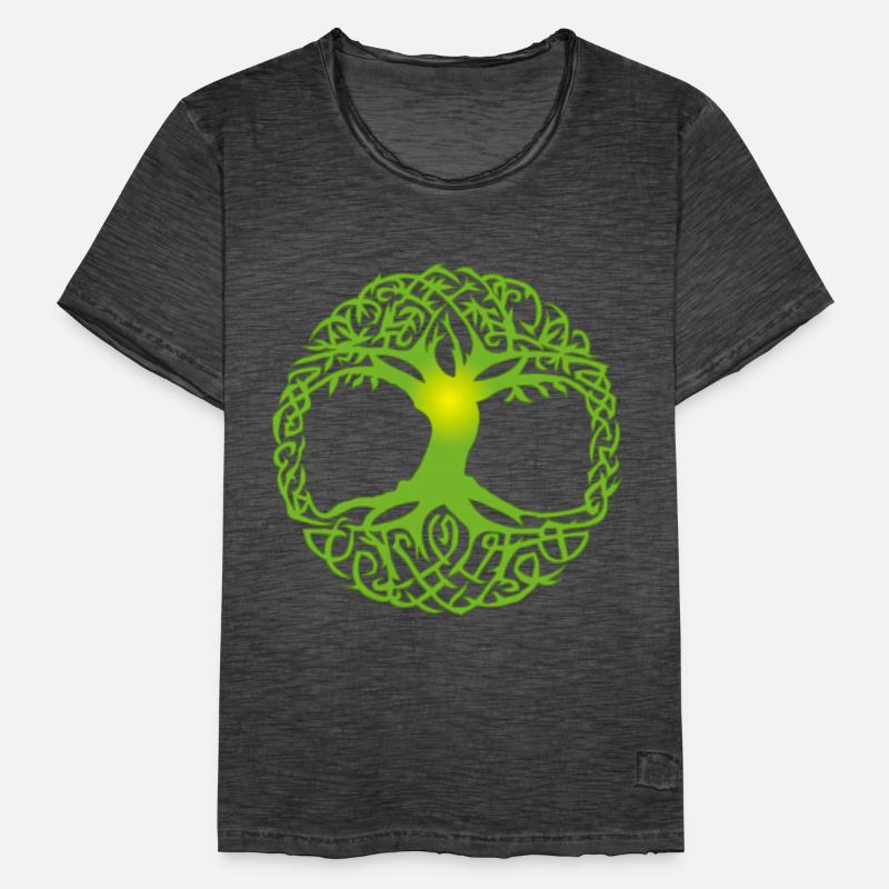 Albero celtico Maglietta vintage da uomo