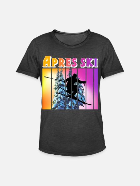 Apres ski - Men's Vintage T-Shirt - washed black