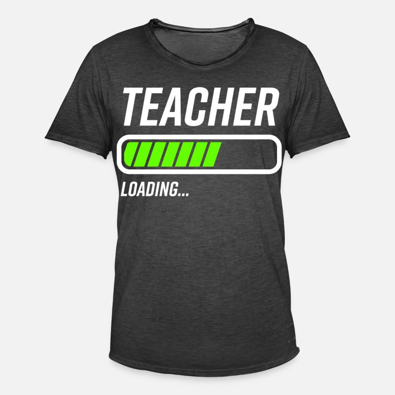 Lehrer Loading Ladebalken - Männer Vintage T-Shirt - Vintage Schwarz