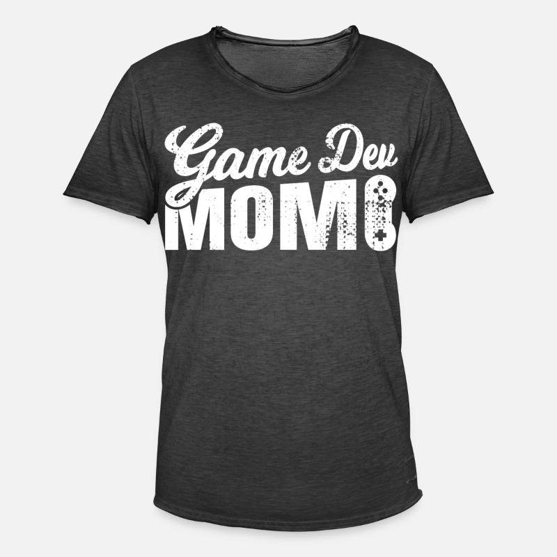 Game Dev Mom - Männer Vintage T-Shirt - Vintage Schwarz