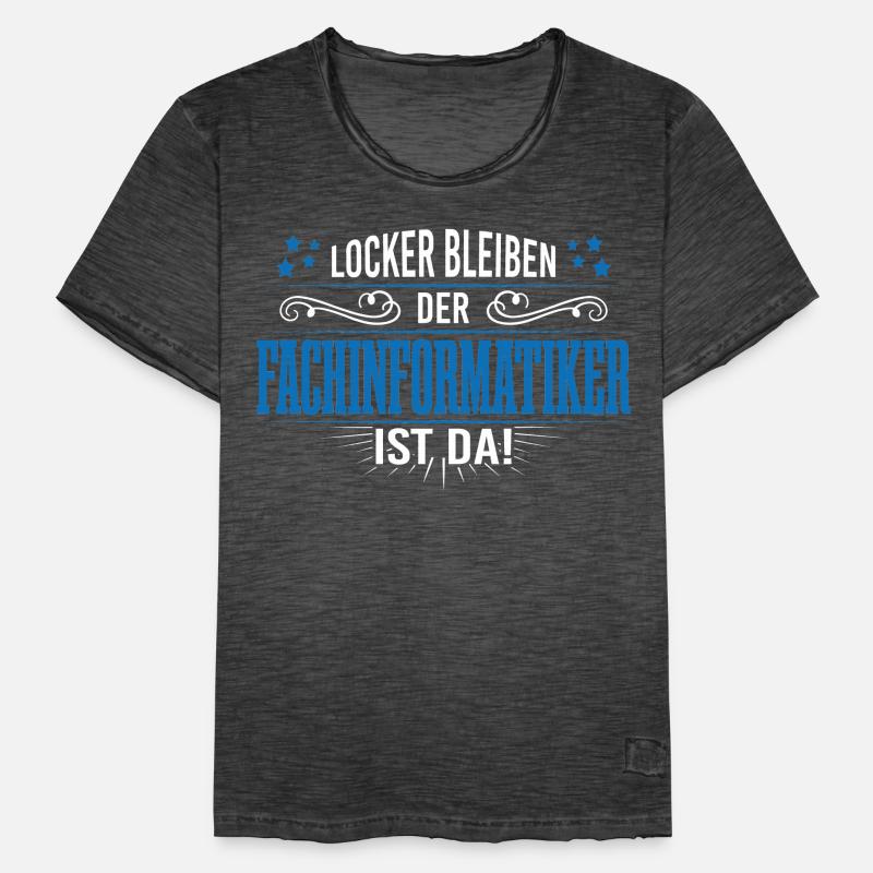 Fachinformatiker programmierer support admin Männer Vintage T-Shirt