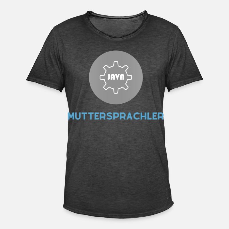 Native speaker: JavaScript Edition - Men's Vintage T-Shirt - washed black