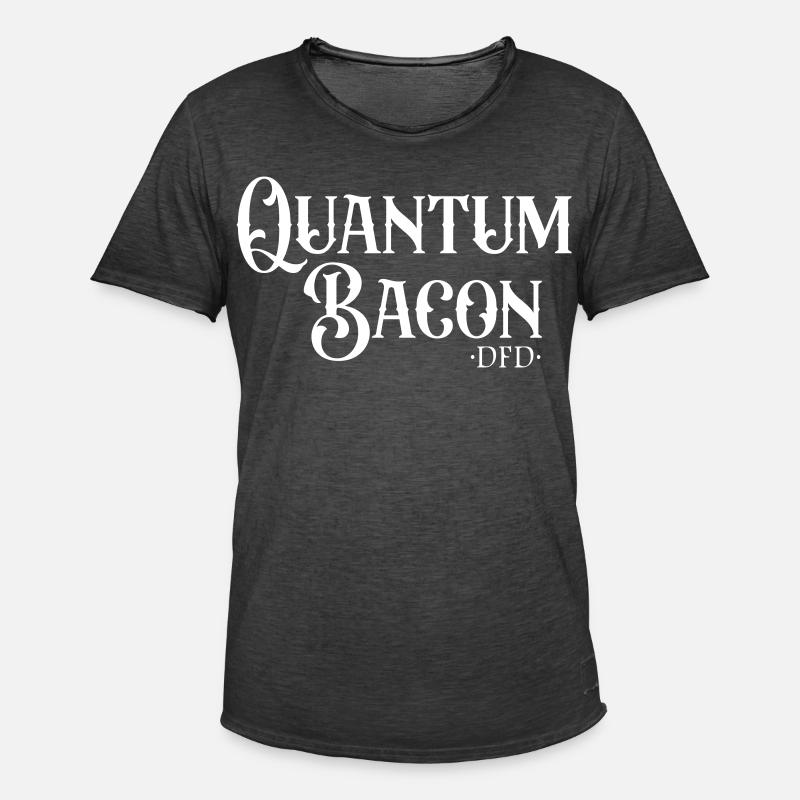 Quantum Bacon - Men's Vintage T-Shirt - washed black
