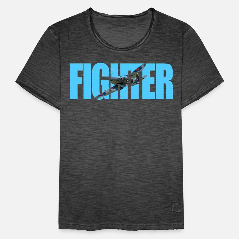 Fighter Spitfire Männer Vintage T-Shirt