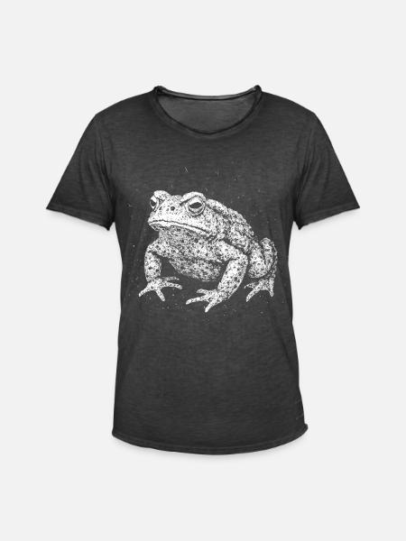 Toad - Men's Vintage T-Shirt - washed black