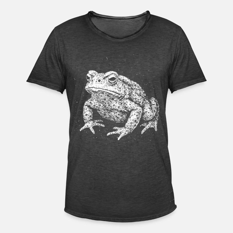Crapaud - T-shirt vintage Homme - noir vintage