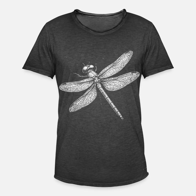 Dragonfly - Men's Vintage T-Shirt - washed black