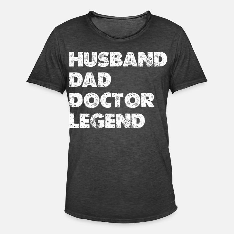 Heldenkombi Ehemann Vater Doktor - Männer Vintage T-Shirt - Vintage Schwarz
